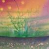 Spray paint on paper.